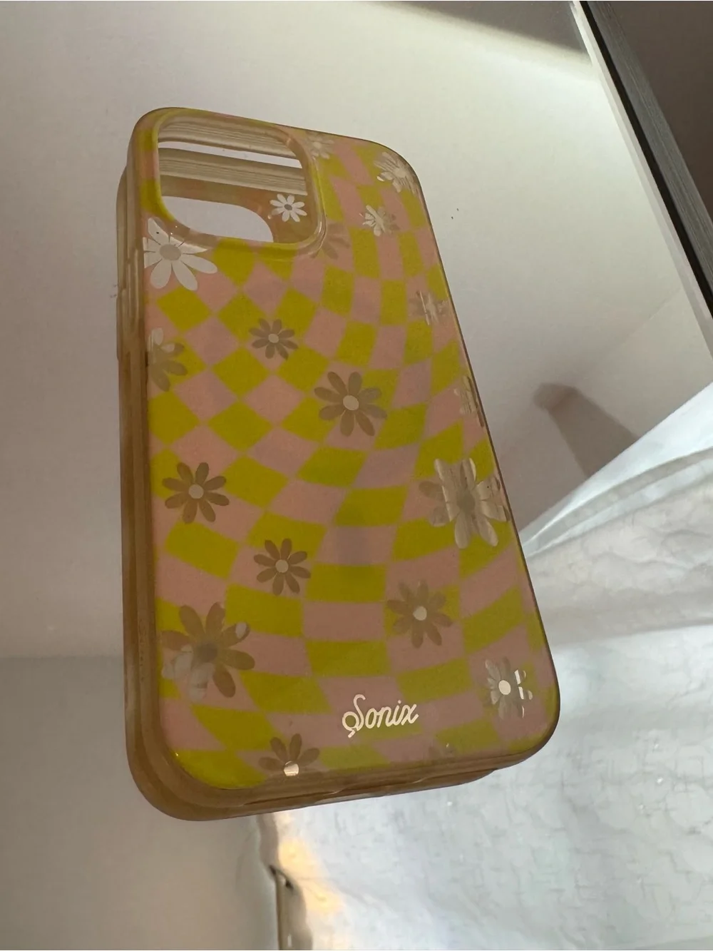 Sonix Pink & Lime Floral Check Phone Case